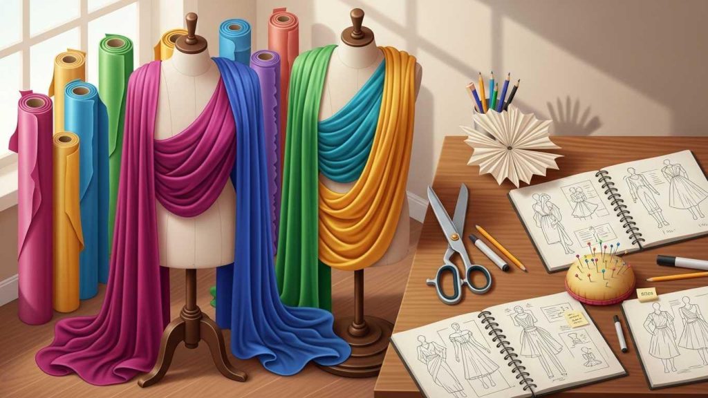 tehniki drapirovki v dizayne odezhdy 2